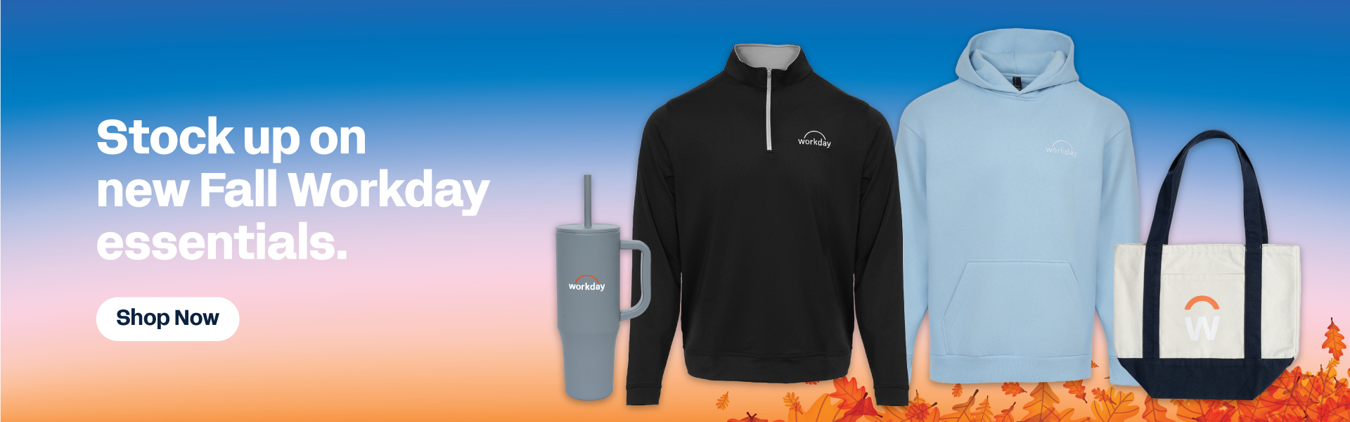 Hero banner featuring new Workday products.