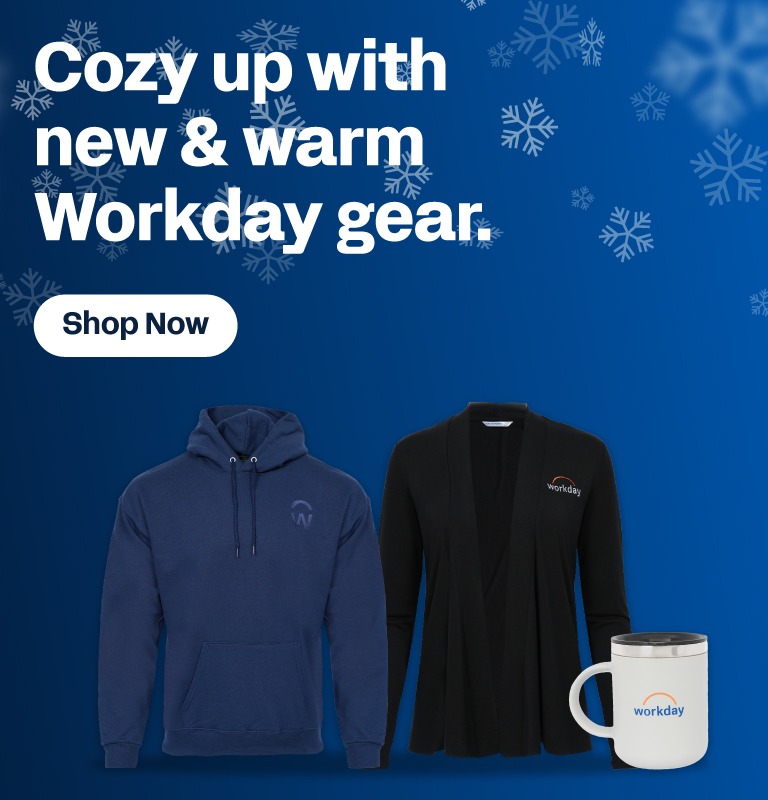 Winter themed Workday hero banner.