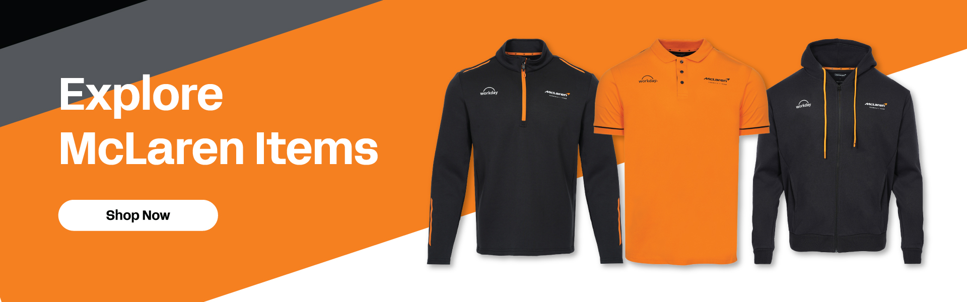 Workday McLaren sidekick banner featuring McLaren products.