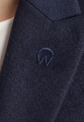 Workday Women's Single-Breasted Blazer Embroidery