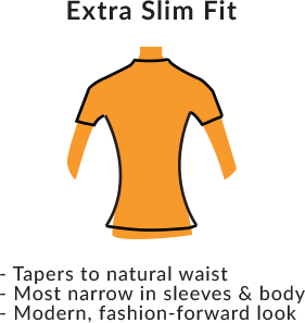 Womens Extra Slim Size Chart